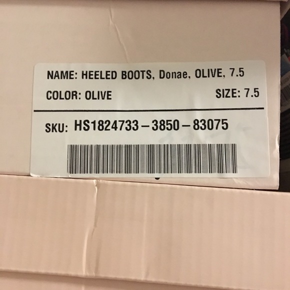 *SOLD ON MERCARI* 🆕Olive Open Toe Heeled Boots - Picture 7 of 7